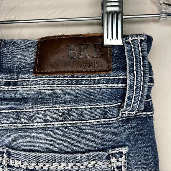 BKE Sabrina Low Rise Boot Cut Thick Stitch Denim Jeans - Picture 10 of 11